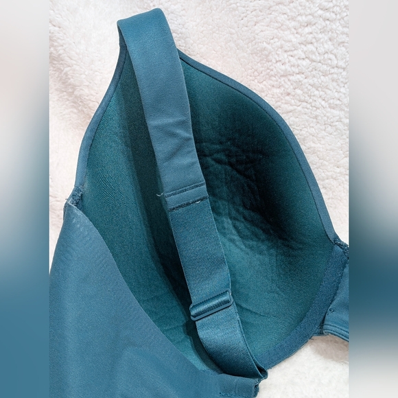 Cacique 40DDD 40F Deep Teal Full-Coverage Bra Lightly Lined - Picture 11 of 12